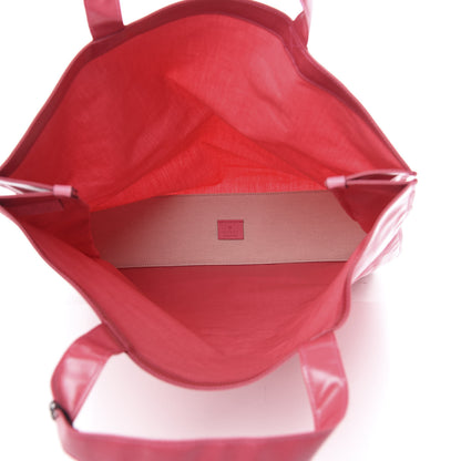 Gucci Patent Canvas Frame Logo Vertical Tote Glam Pink 5 of 10