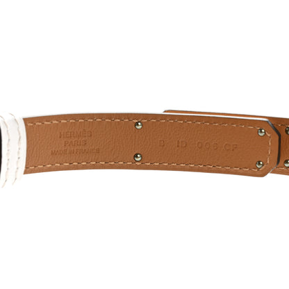 Hermes Epsom Kelly Belt White 3 of 4
