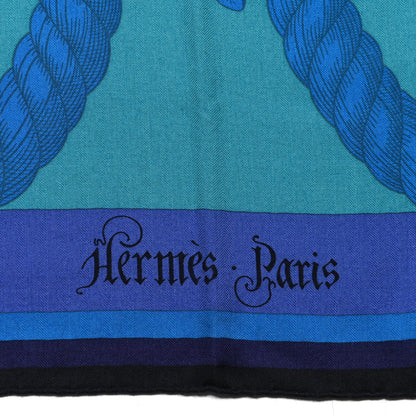 Hermes Cashmere Silk Della Cavalleria Shawl 140 2 of 6
