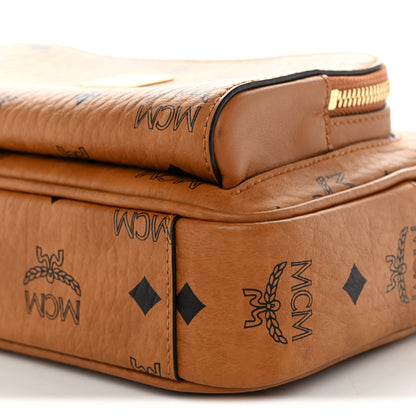 MCM Visetos Monogram Small Aren Crossbody Cognac 10 of 10