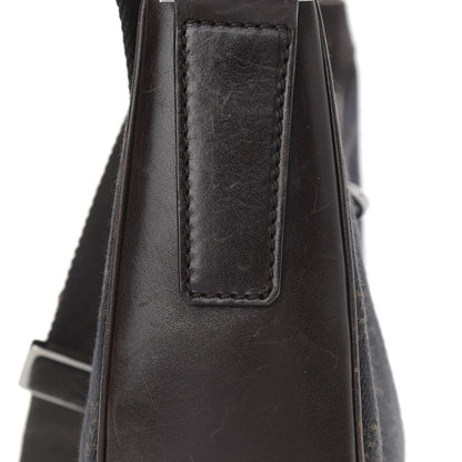 Gucci Denim Monogram Shoulder Bag Brown 16 of 18