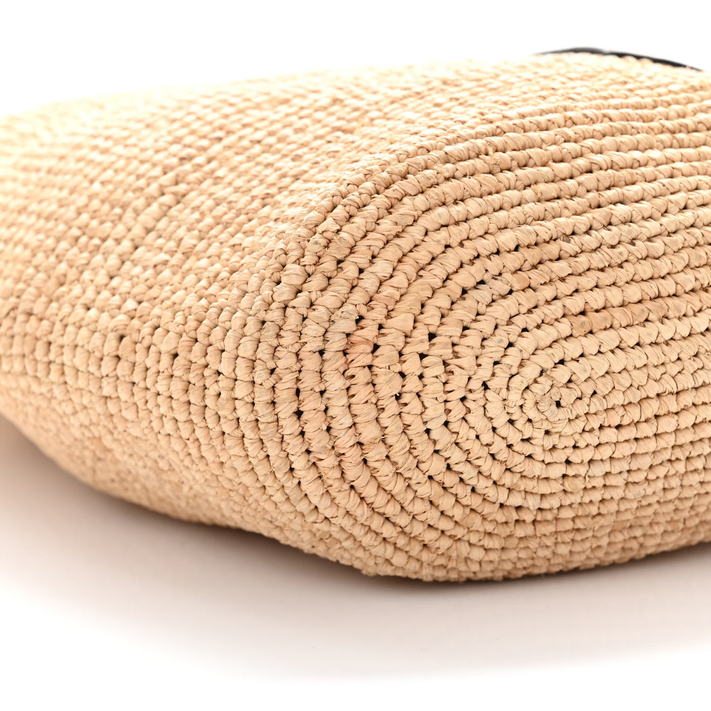 Raffia Mini Slit Tote Bag Natural Tan