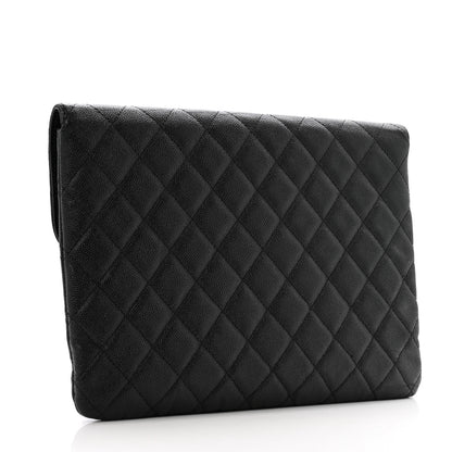 Chanel Caviar Quilted Medium Golden Class Pouch Black 3 of 11