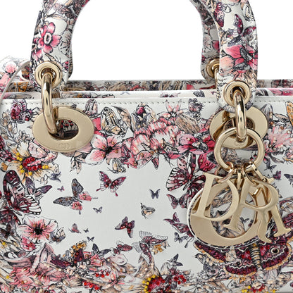 Christian Dior Calfskin Embroidered Butterfly Printed Lady D-Joy Multicolor 8 of 12