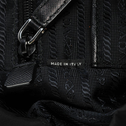 Prada Nylon Vela Medium Backpack Black 7 of 9