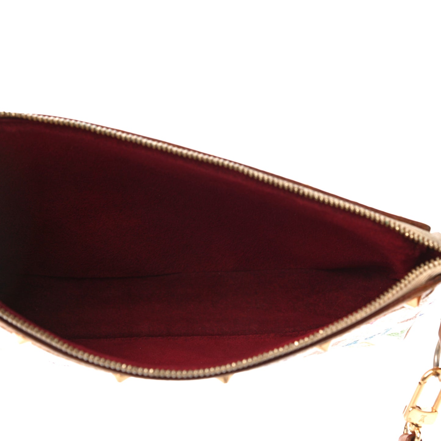 Monogram Multicolor Pochette Accessories White