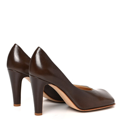 Bottega Veneta Laville Calfskin Bloc Pumps 36.5 Nut Fall 4 of 8