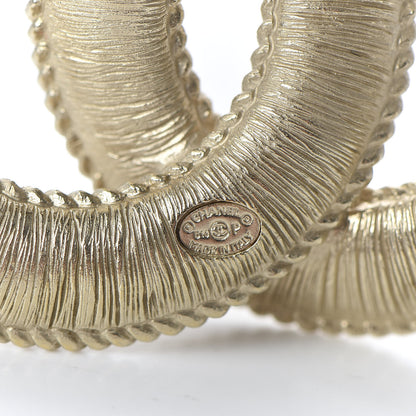 Chanel Pearl CC Brooch Gold 4 of 5