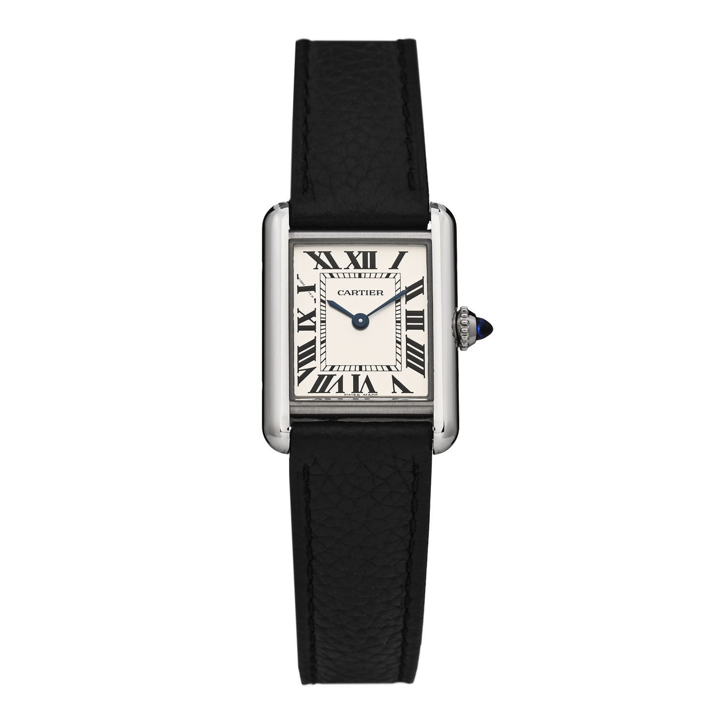 Stainless Steel Calfskin 22mm Must de Cartier Tank Quartz Watch