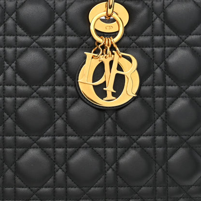 Christian Dior Lambskin Cannage Large Lady Dior Black 8 of 12