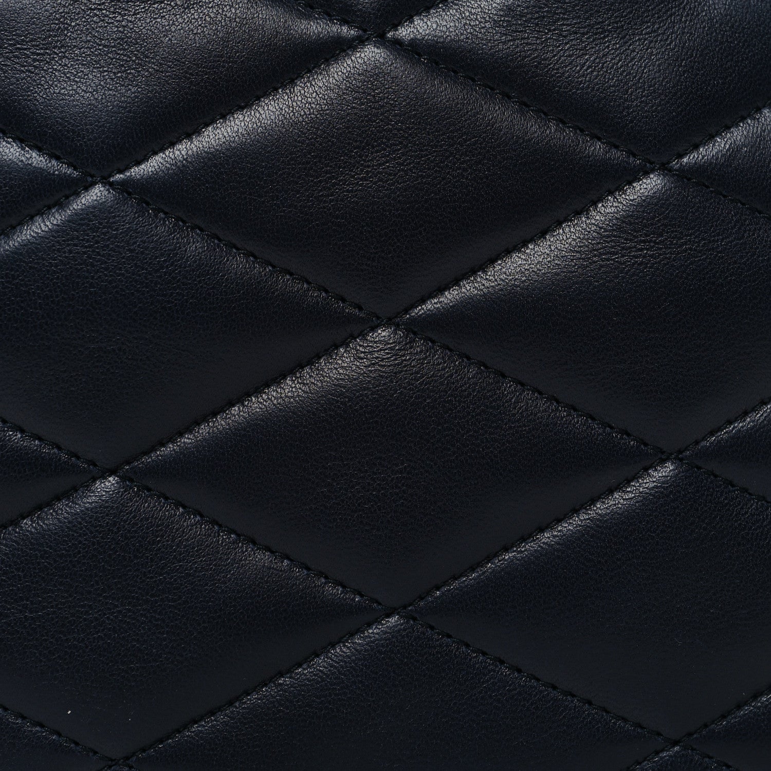 Saint Laurent Lambskin Quilted Lolita Cosmetic Pouch Navy 8 of 10