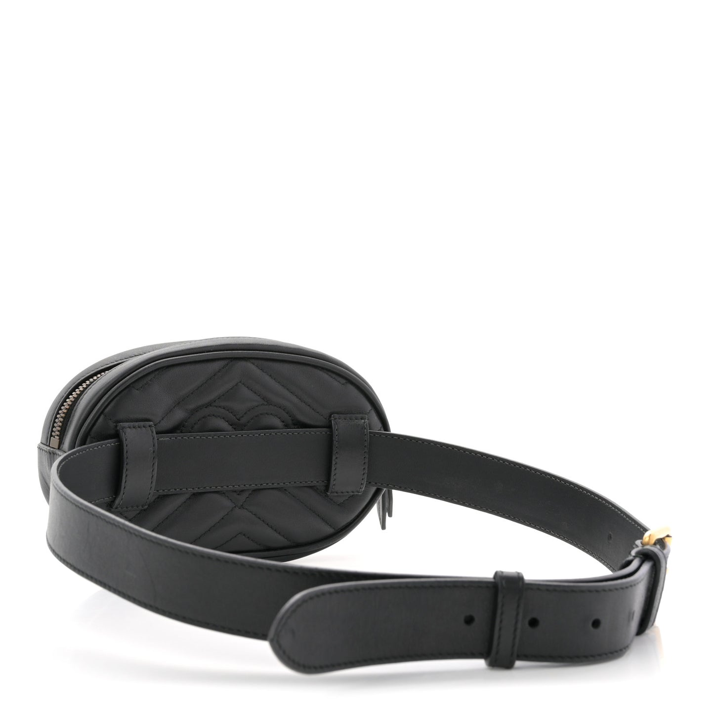 Calfskin Matelasse GG Marmont Belt Bag 85 34 Black