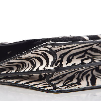 Saint Laurent Calf Hair Animal Print Small Monogram Sunset Shoulder Bag 5 of 8