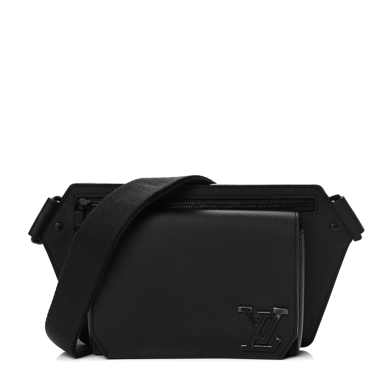 Louis Vuitton Grained Calfskin Aerogram Slingbag Black 1 of 13