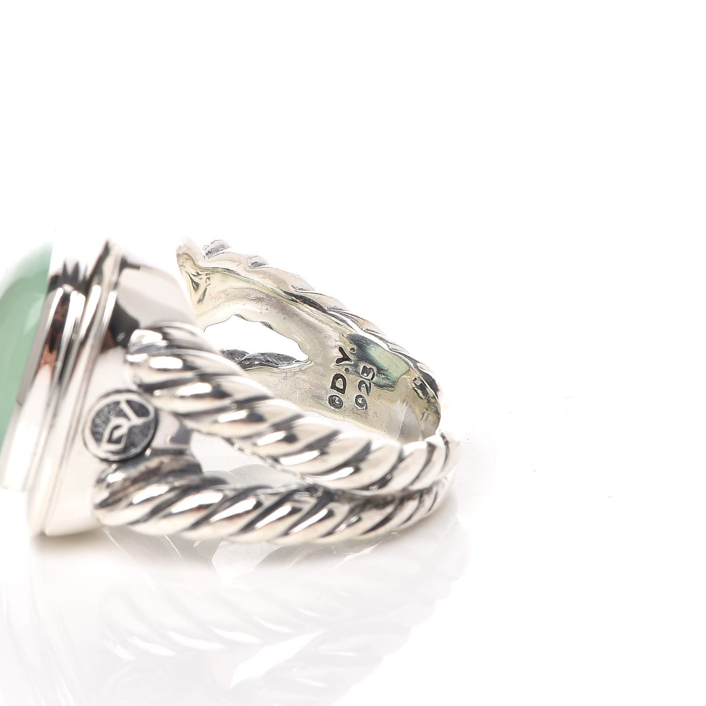 Sterling Silver Chalcedony 14mm Albion Ring 54 6.75