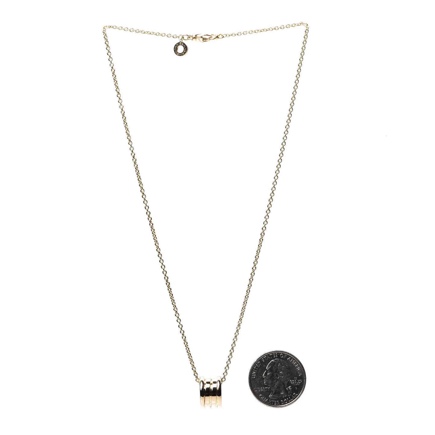 18K Yellow Gold B.Zero1 Pendant Necklace