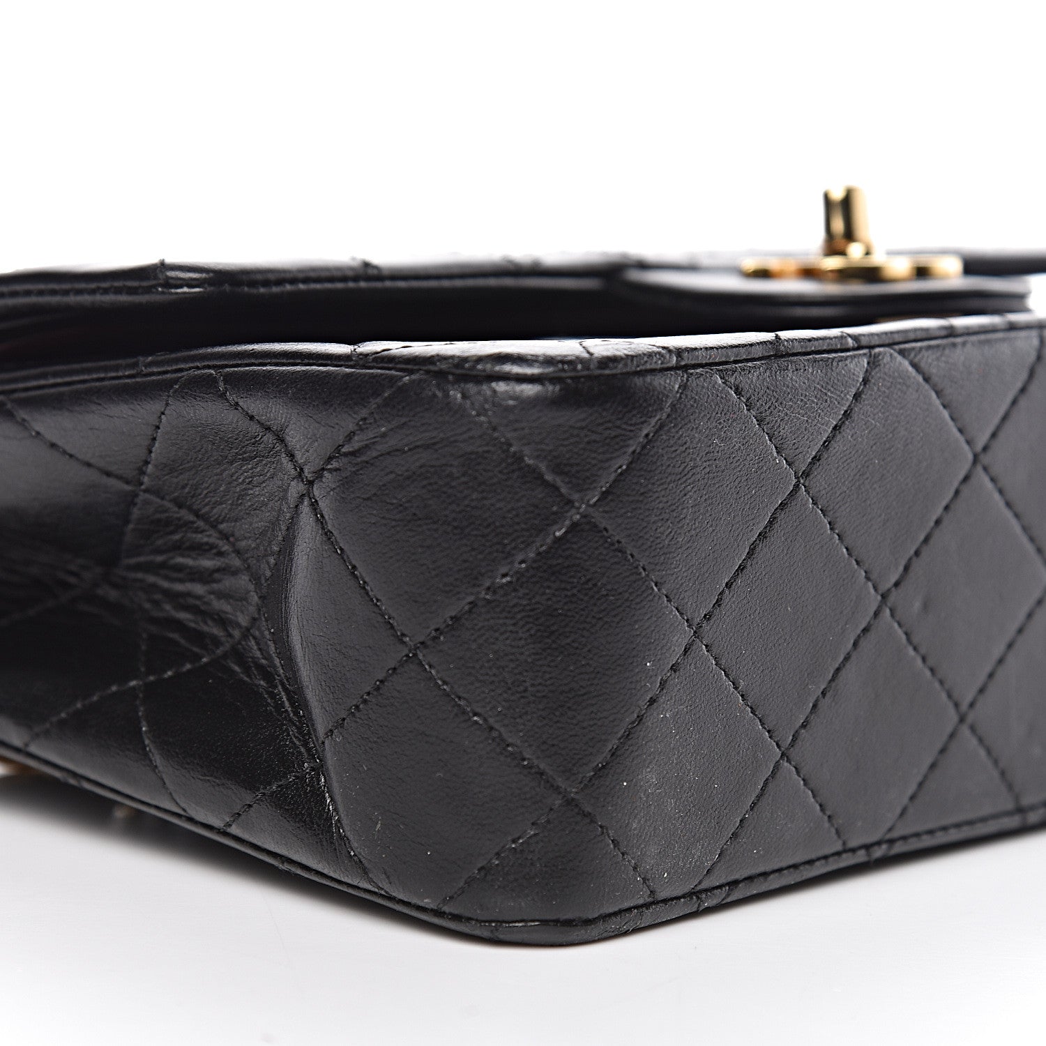 Chanel Lambskin Quilted Small Double Flap Black 11 of 13