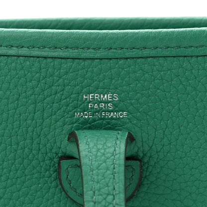 Hermes Taurillon Clemence Evelyne TPM Vert Jade 5 of 10