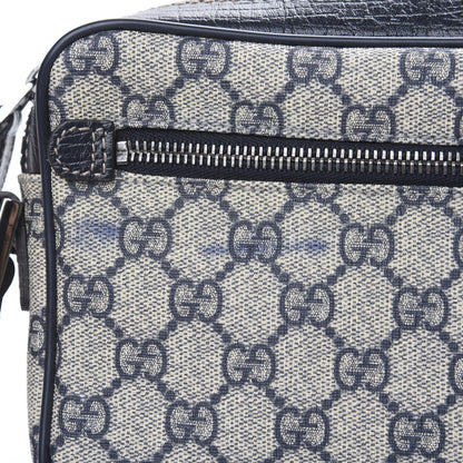 Gucci GG Supreme Monogram Web Small Shoulder Bag Navy 11 of 12