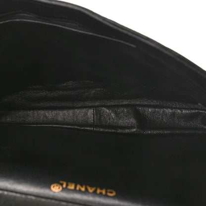 Chanel Lambskin Quilted Jumbo Double Sided Flap Black 6 of 13