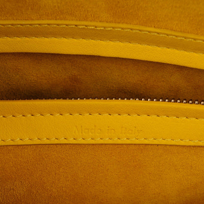 Celine Supple Calfskin Medium Phantom Luggage Sun Yellow 6 of 9