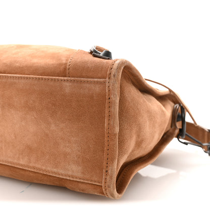 Balenciaga Waxed Suede Calfskin Classic Hardware Small Le City Camel 9 of 9