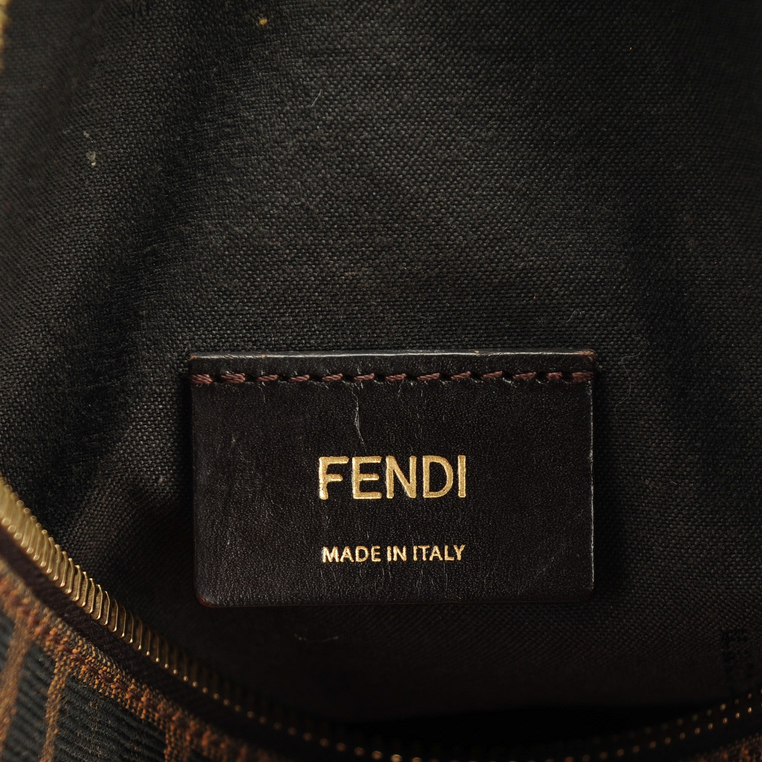 Fendi Zucca Vitello Elite Small Boston Tobacco Ecstasy 6 of 7