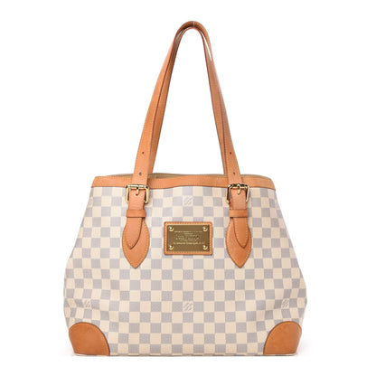 Louis Vuitton Damier Azur Hampstead MM 1 of 14