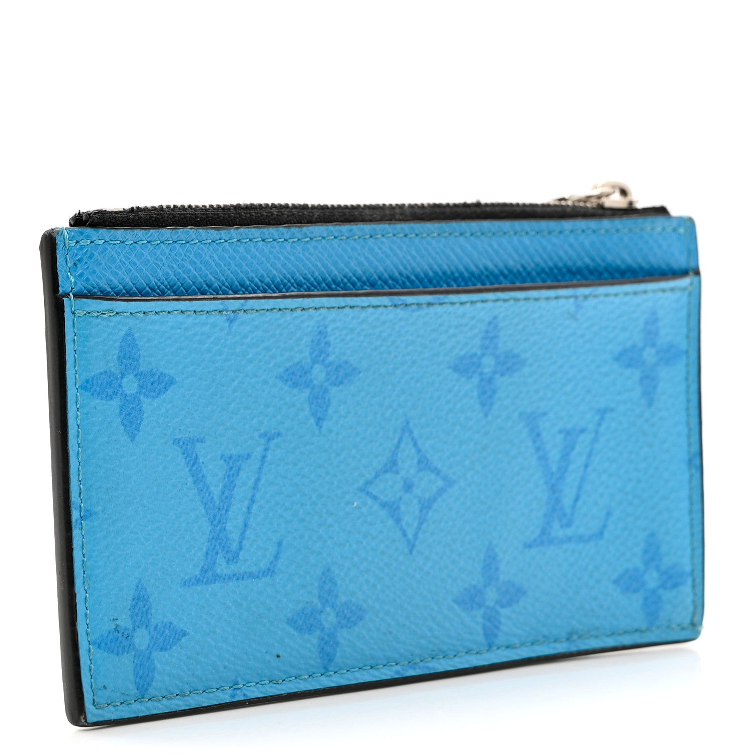 Louis Vuitton Taigarama Coin Card Holder Blue Lagoon 2 of 6