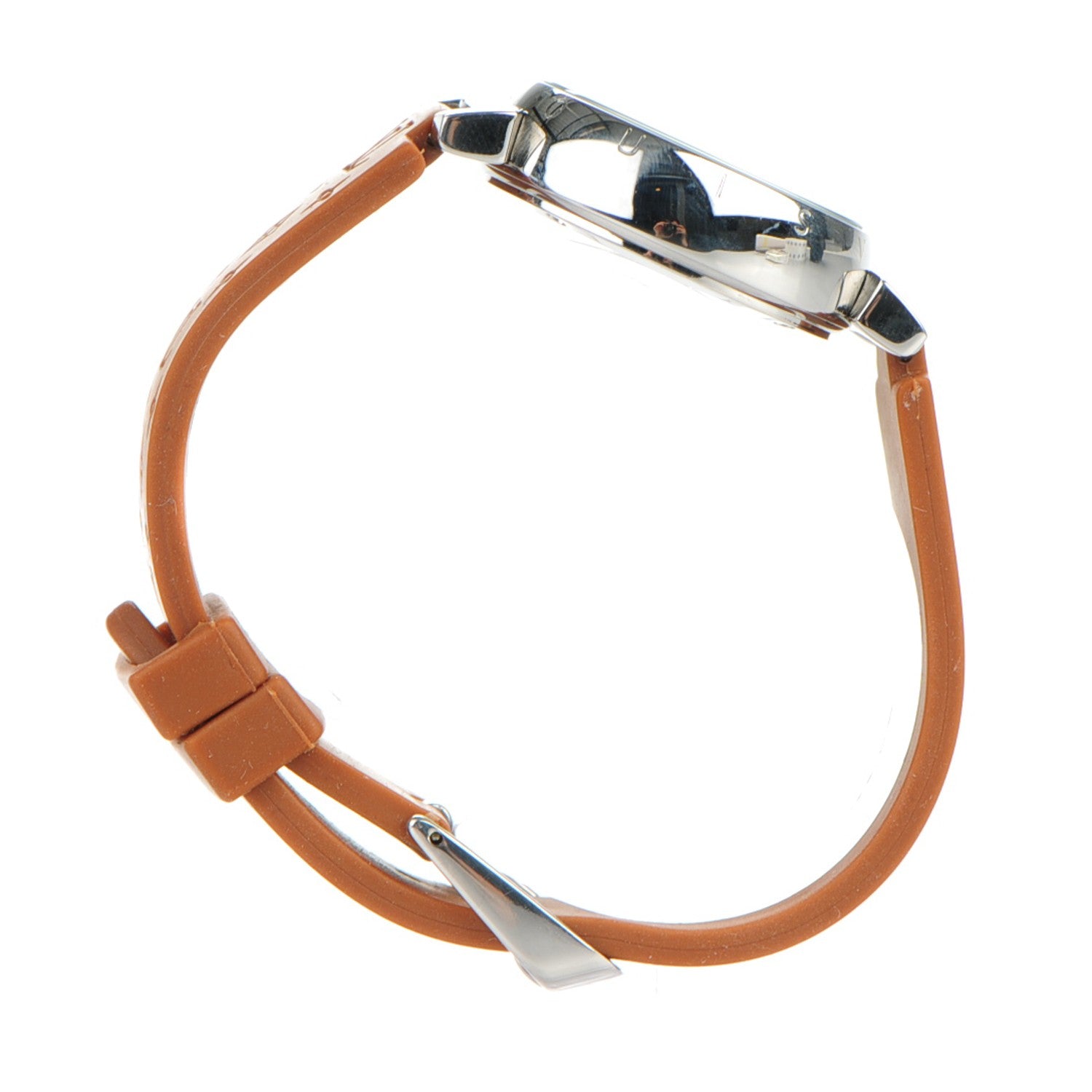 Louis Vuitton Stainless Steel Rubber 34mm Tambour Lovely Cup Quartz Watch Orange 6 of 6