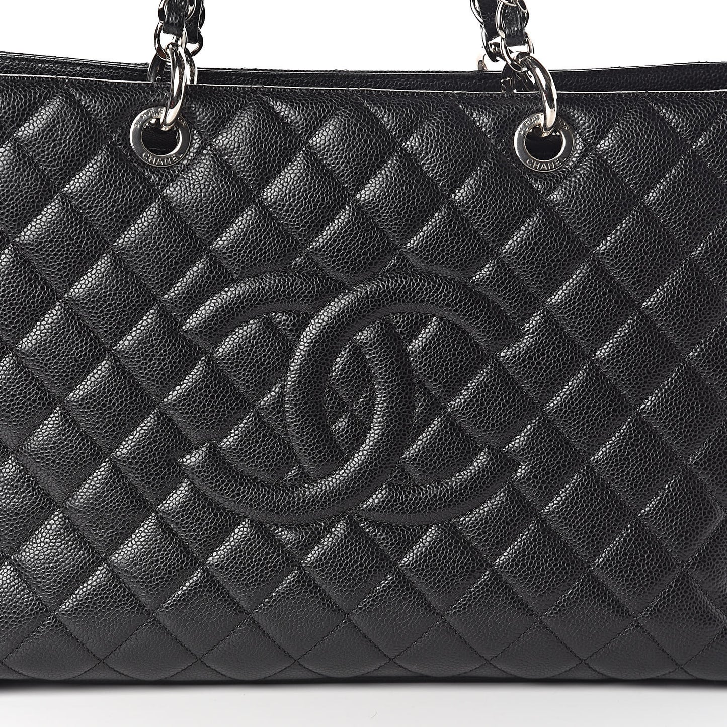 Caviar Quilted XL Grand Shopping Tote GST Black