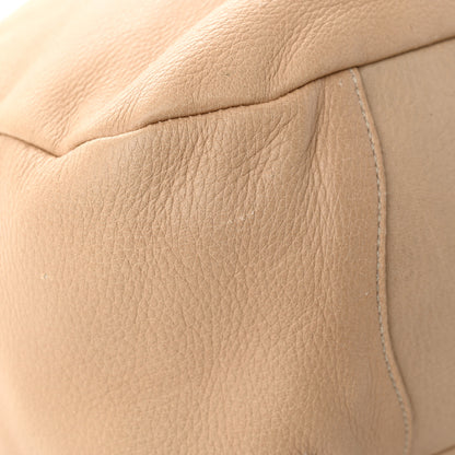 Prada Cervo Pleats Tote Beige 12 of 20