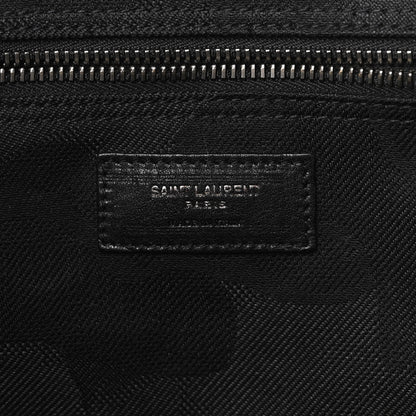 Saint Laurent Linen Calfskin Rive Gauche Tote Black 6 of 8