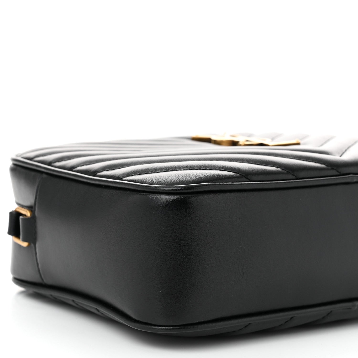 Saint Laurent Calfskin Matelasse Monogram Lou Camera Bag Black 9 of 10