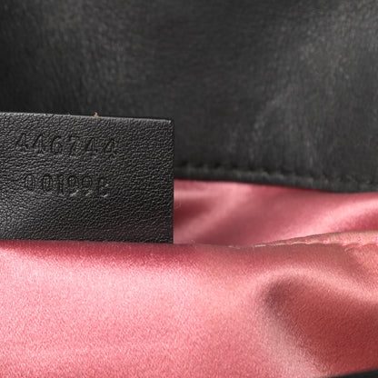 Gucci Velvet Matelasse Mini GG Marmont Shoulder Bag Black 7 of 17