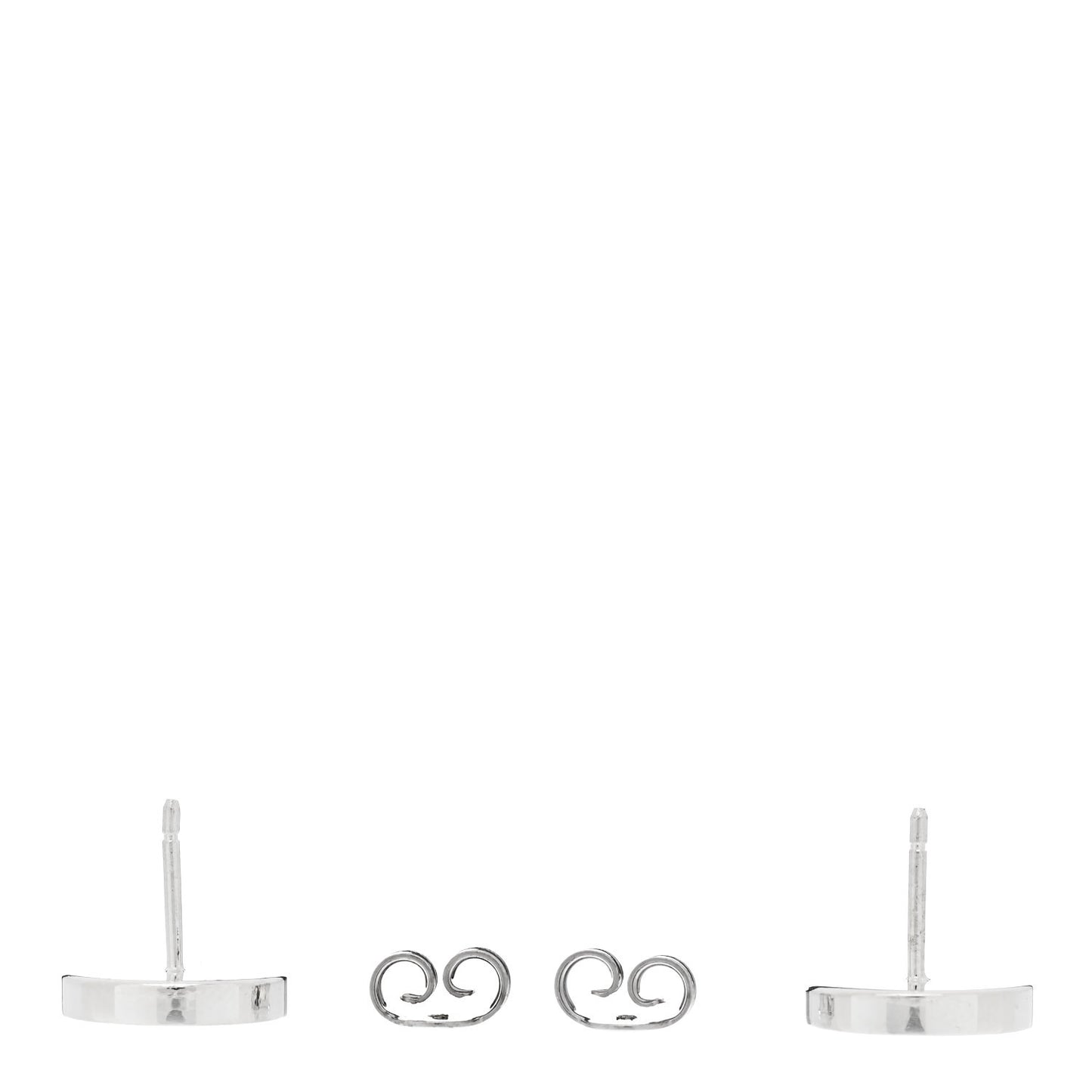 Sterling Silver Round Stud Earrings