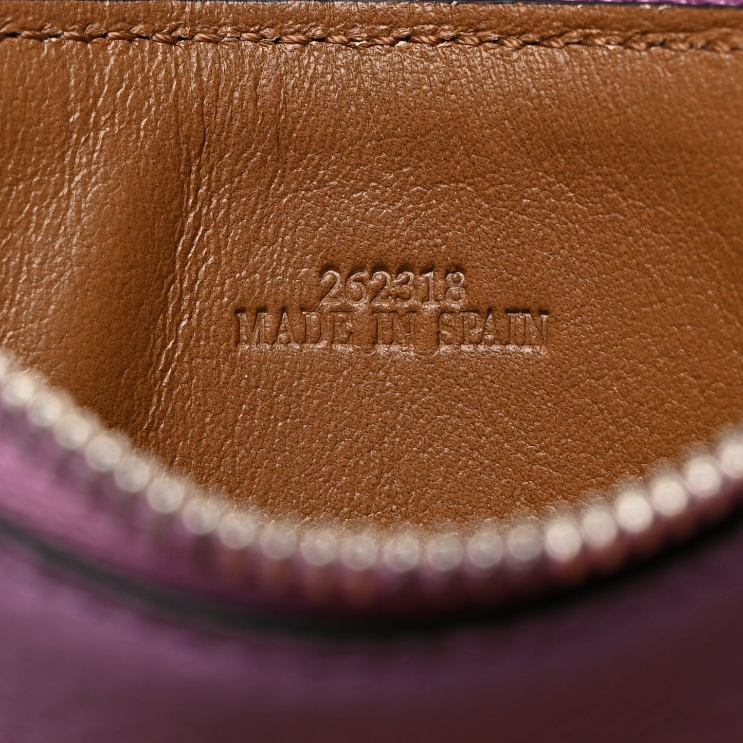 Soft Grained Calfskin Coin Card Holder Gold Guimauve