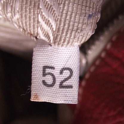 Prada Leather Tote Shoulder Bag Purse Red 11 of 14