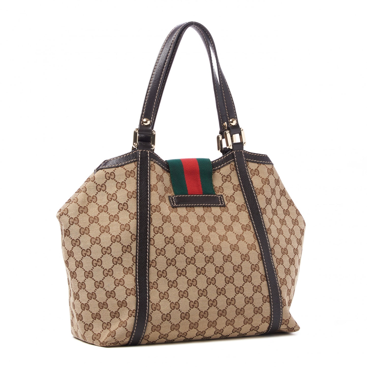 Monogram Medium New Ladies Web Tote Ebony
