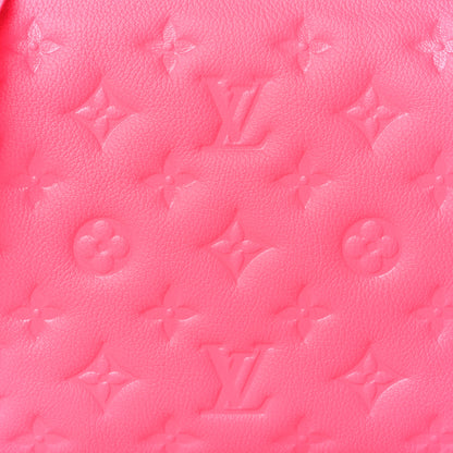 Louis Vuitton Calfskin Embossed Monogram Coussin BB Rose Fluo 7 of 9