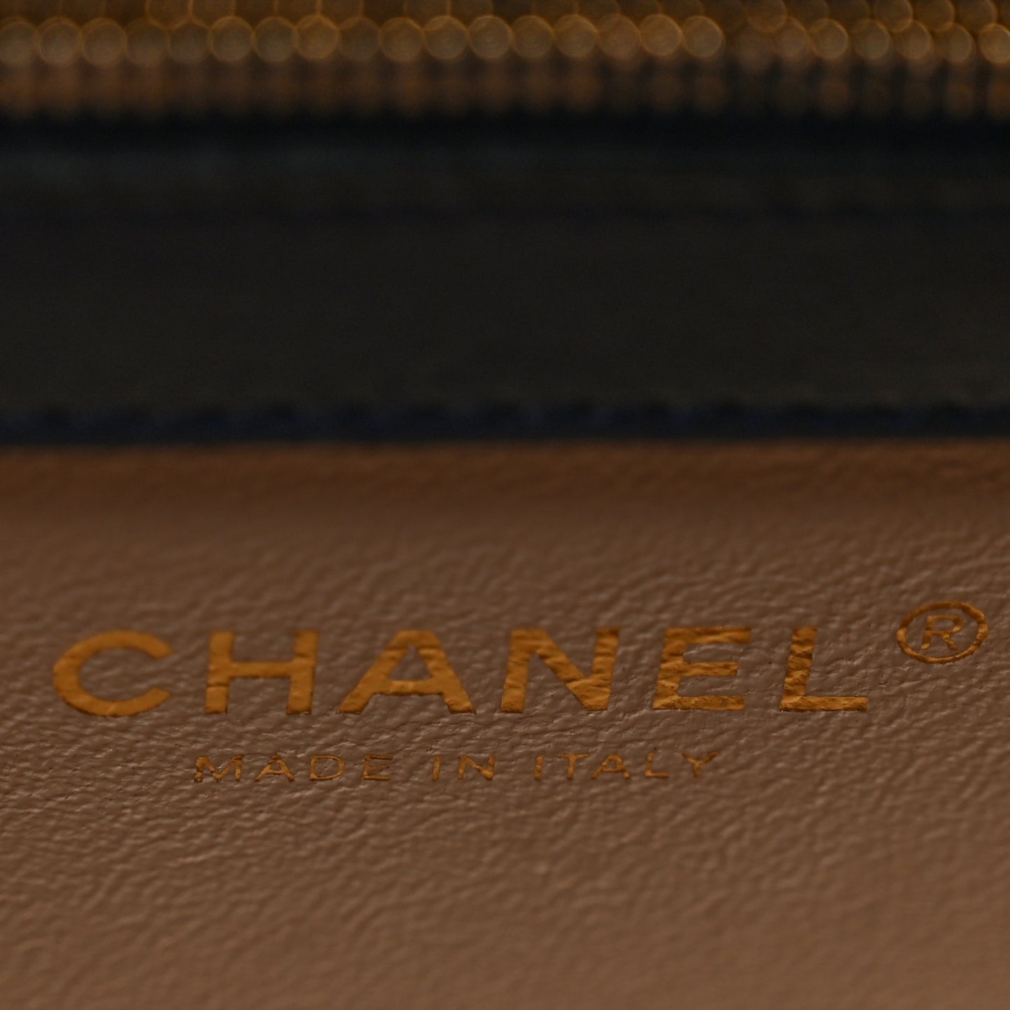 Lambskin Stitched Coco Luxe Small Flap Blue