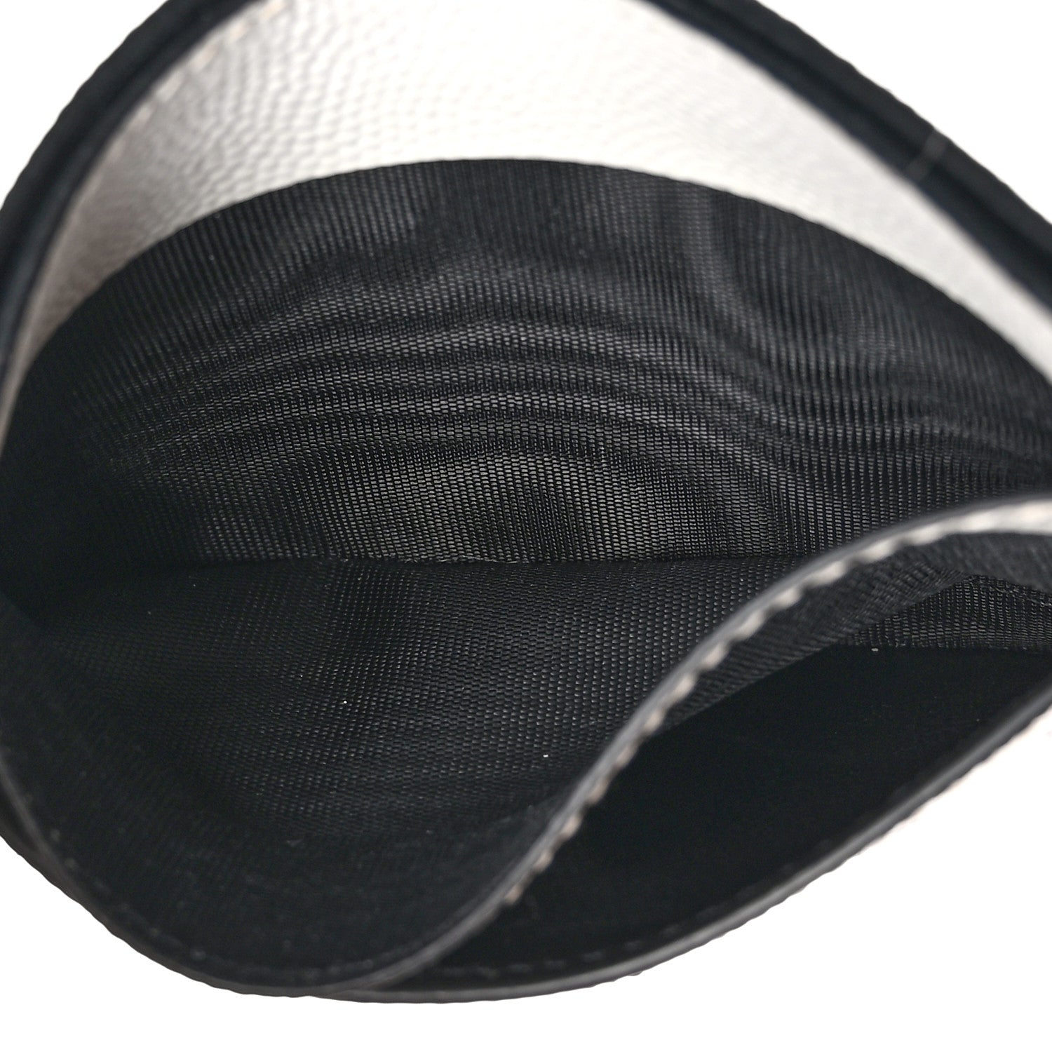 Saint Laurent Grain De Poudre Geo Print Card Case White Black 5 of 10