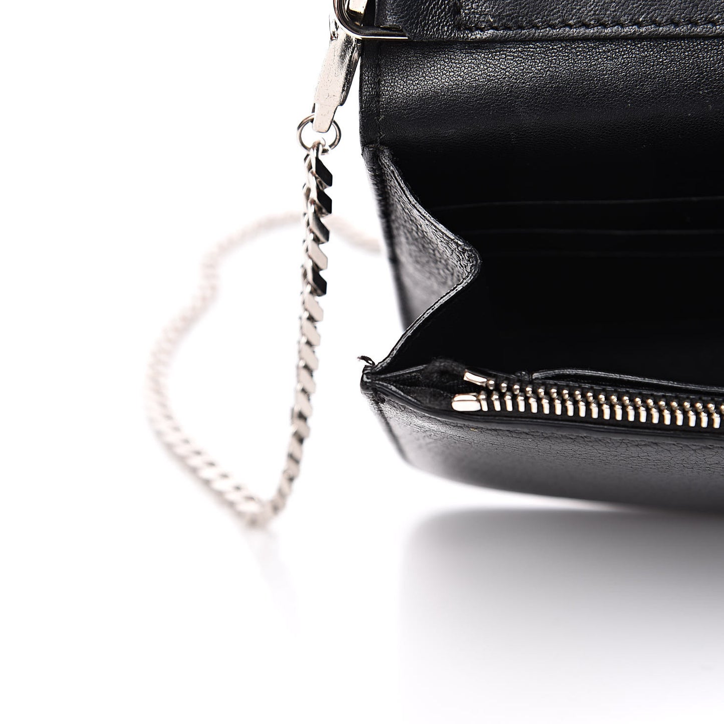 Sugar Goatskin Pandora Chain Wallet Black