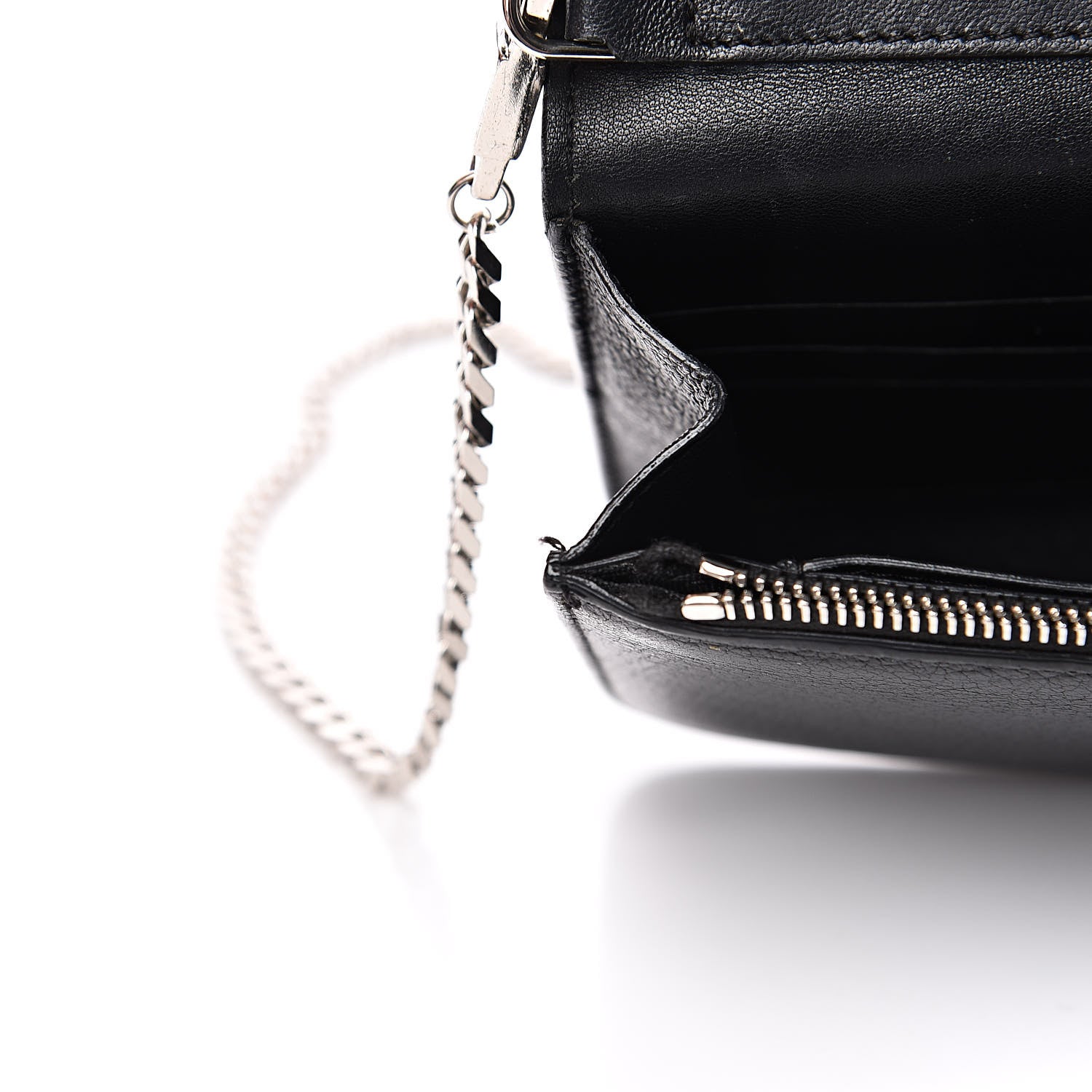 Givenchy Sugar Goatskin Pandora Chain Wallet Black 9 of 14