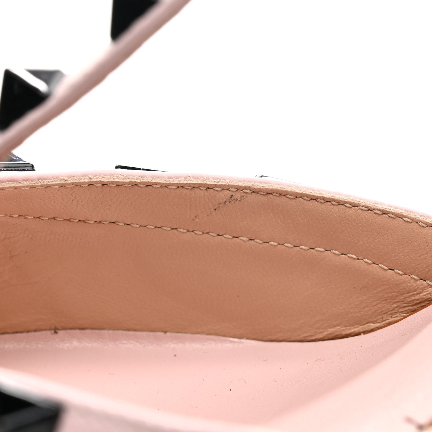 Valentino Garavani Nappa Rockstud Ankle Strap 65mm Pumps 40 Black Light Cuir 11 of 12