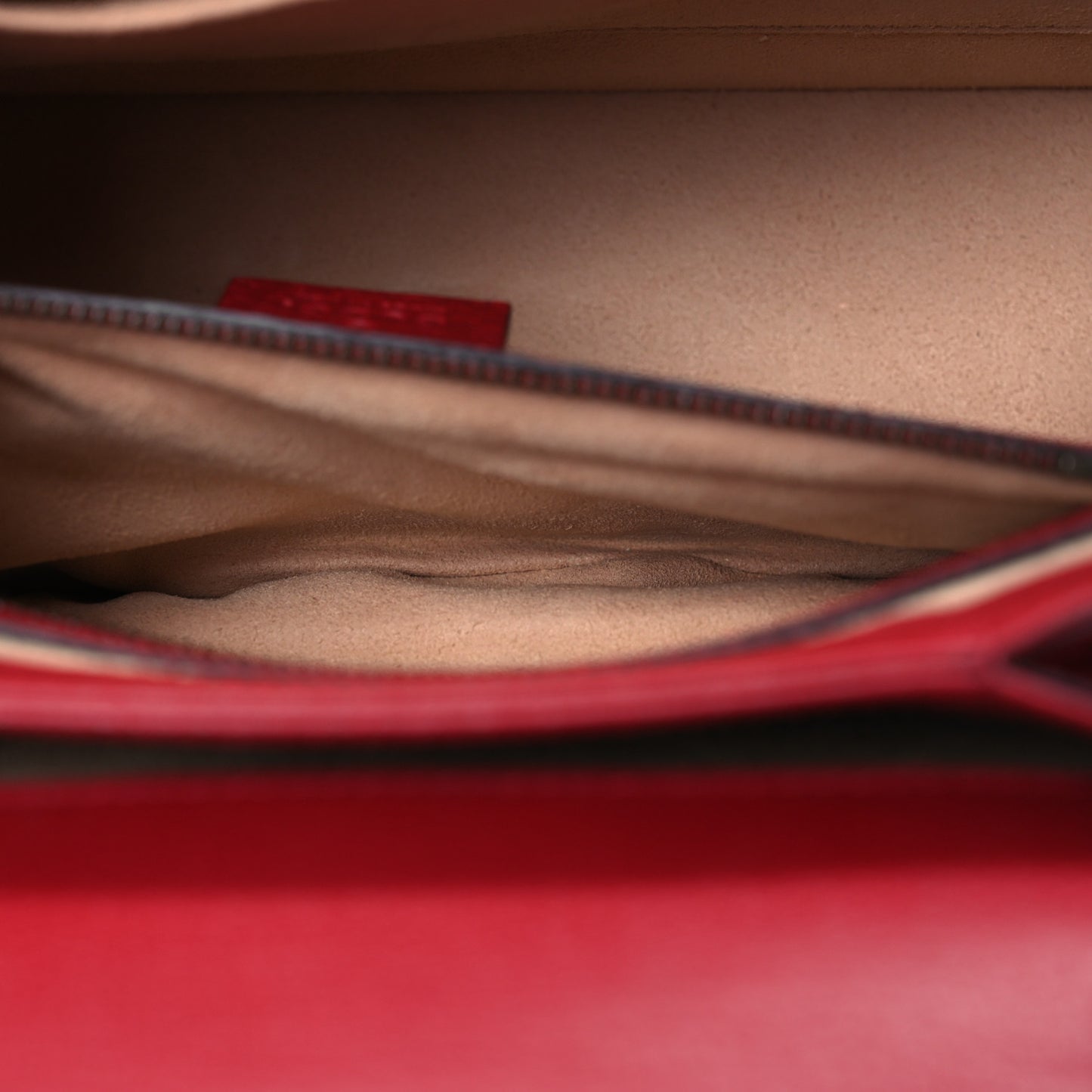 GG Supreme Monogram Small Queen Margaret Top Handle Bag Red
