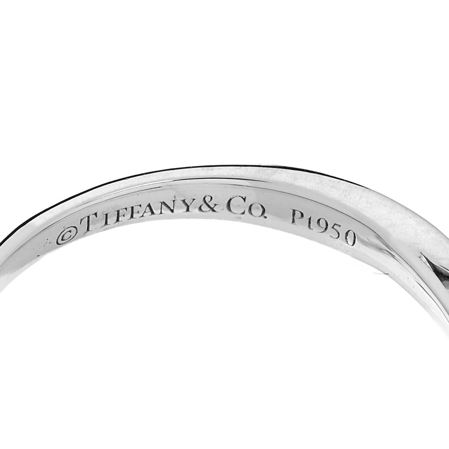 Tiffany Platinum Diamond .16ct Harmony Engagement Ring 53 6.25 4 of 4