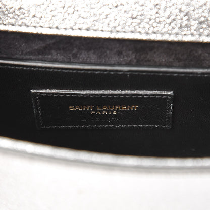 Saint Laurent Metallic Calfskin Small Classic Monogram Kate Satchel Pale Gold 6 of 6