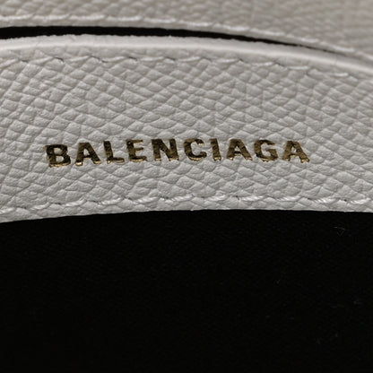 Balenciaga Grained Calfskin XXS Ville Top Handle Bag White Black 7 of 10