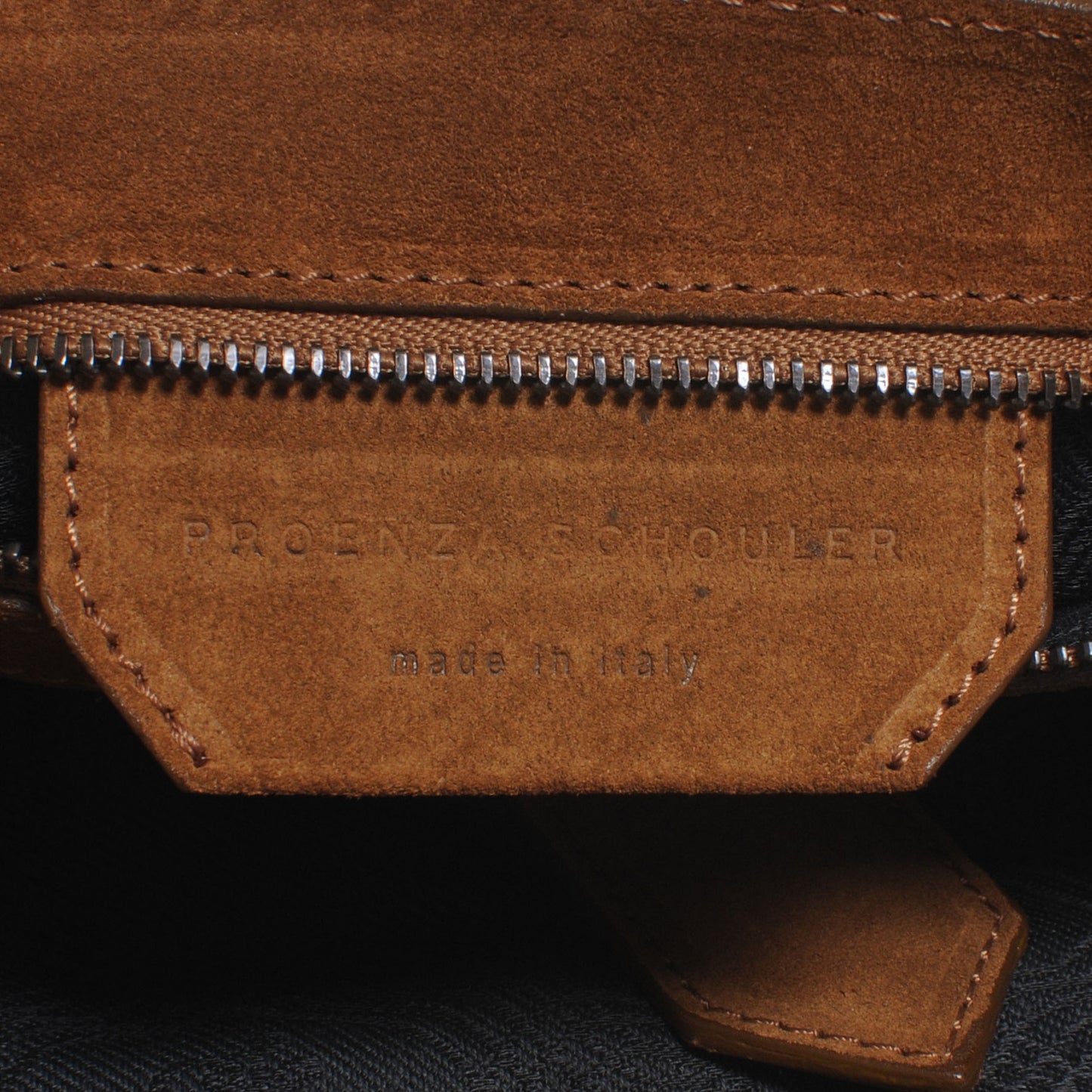 Suede PS1 Large Satchel Tobacco